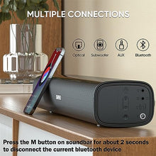 Load image into Gallery viewer, Sound Bars for TV, 40 Watts Small Soundbar for TV,Surround Sound System TV Sound Bar Speakers with Bluetooth/Optical/AUX Connection for PC/Gaming/Projectors,17inch