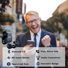 Load image into Gallery viewer, JellyBlue LT39 Bluetooth 5.0 Deep Bass Wireless Earbuds with HD Sound,IPX5 Sweat Proof,Sport,Gift