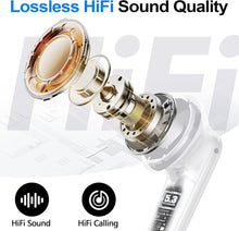 Load image into Gallery viewer, kurdene Wireless Earbuds Bluetooth 5.4 Headphones 60H Playtime Deep Bass Stereo Ear Buds with Mic Comfort Lightweight in Ear Earphones for Workout/Running White