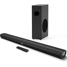 Load image into Gallery viewer, Sound Bars for TV with Subwoofer, 100W Soundbar 2.1 CH Surround Sound System, DSP Home Theater Audio, Bluetooth 5.0/Optical/RCA Connectivity