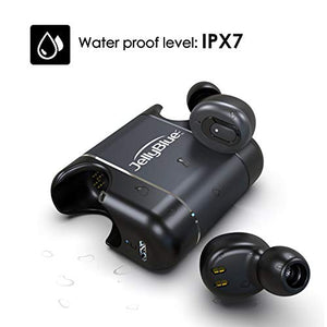 [Upgraded Version of LT39] Deep Bass Wireless Earbuds with apt-X HD Stereo Sound, JellyBlue LT39 Plus Sport Bluetooth Earbuds, CVC8.0 Noise Cancellation, 8H Playtime, Waterproof, Microphone, Gray