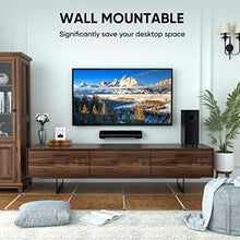Load image into Gallery viewer, Sound Bars for TV with Subwoofer, 2.1 Deep Bass Small Soundbar TV Monitor Speaker Home Theater Surround Sound System for PC Gaming with Bluetooth/AUX/Optical Connection, Wall Mountable 17-inch