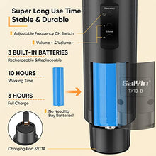 Load image into Gallery viewer, Rechargeable Wireless Microphones,UHF Dual Handheld Dynamic Mic Karaoke System with Rechargeable Microphones and Receiver, 200 ft Range, 1/4’’＆1/8’’ Output for Amplifier, PA System