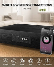 Load image into Gallery viewer, Saiyin Sound Bars for TV, 2.1 CH PC Sound Bars with Built-in Subwoofer, Deep Bass Soundbar with Bluetooth, Home Audio Surround Sound Base for Home Theater/PC Gaming, Remote Control AUX/RCA/Opt/Coax